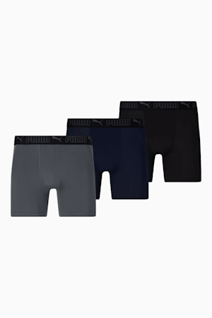 Men's Training Boxer Briefs [3 Pack], NAVY COMBO, extralarge